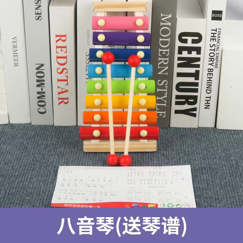 Early Education Educational Toys for Children, Wooden Baby Music Toys, Orff Musical Instruments, Wooden Instrument Set…