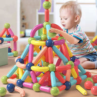 Cross-Border Magnetic Sticks Children's Early Education Educational Toys Intelligence Development Versatile Magnetic Building Blocks Dropshipping Magnetic