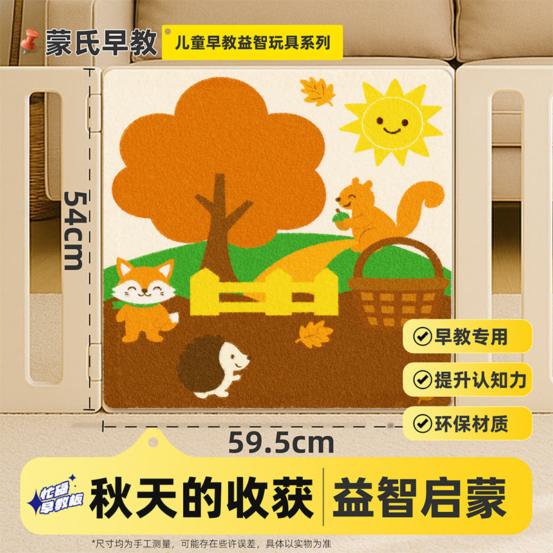 Fruit Cutting Fun Felt Board Busy Board Baby Montessori Early Education Educational Toy Board Fruit Picking Fun Learning…