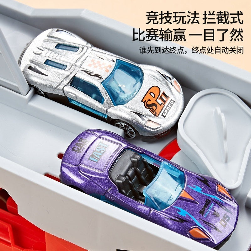 2026 children's toy car for boys aged 3 to 6, alloy transforming large truck with launch track, educational birthday…