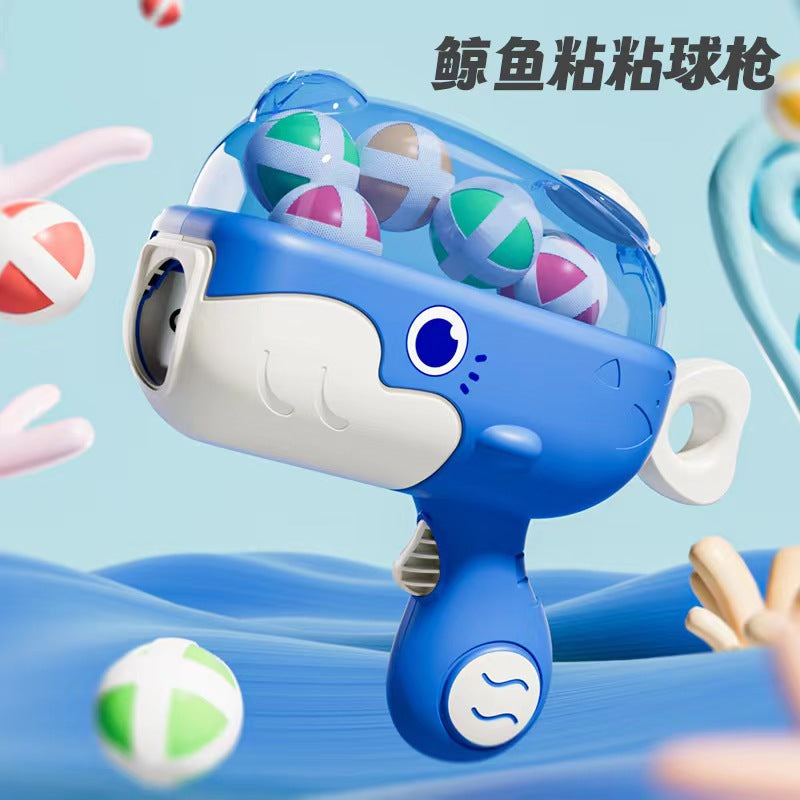 Douyin popular whale ball gun sticky ball target ball toy children's personal interactive shooting boy toy - image 2