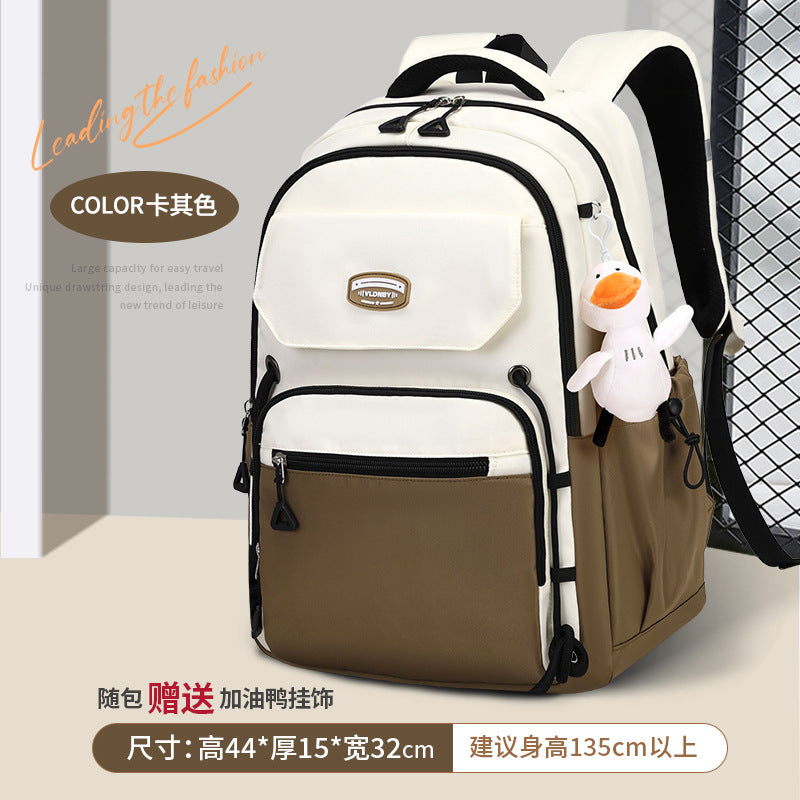 Middle School, High School, and College Students' Schoolbags Are Unisex, Casual, Ultra-Light, Large-Capacity, Sta…