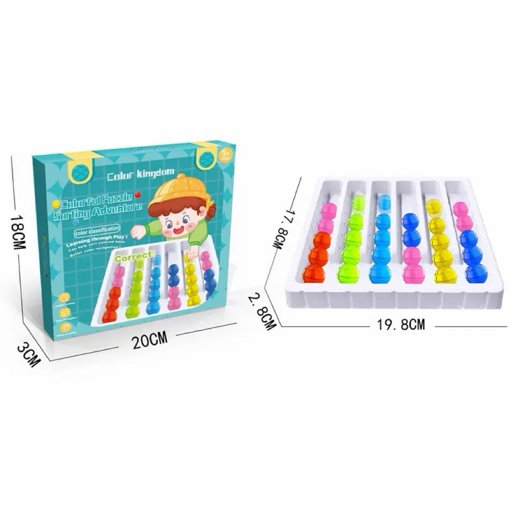Children's Toy Color Ball Return Color Cognitive Classification Game Children's Educational Enlightenment Thinking Training…