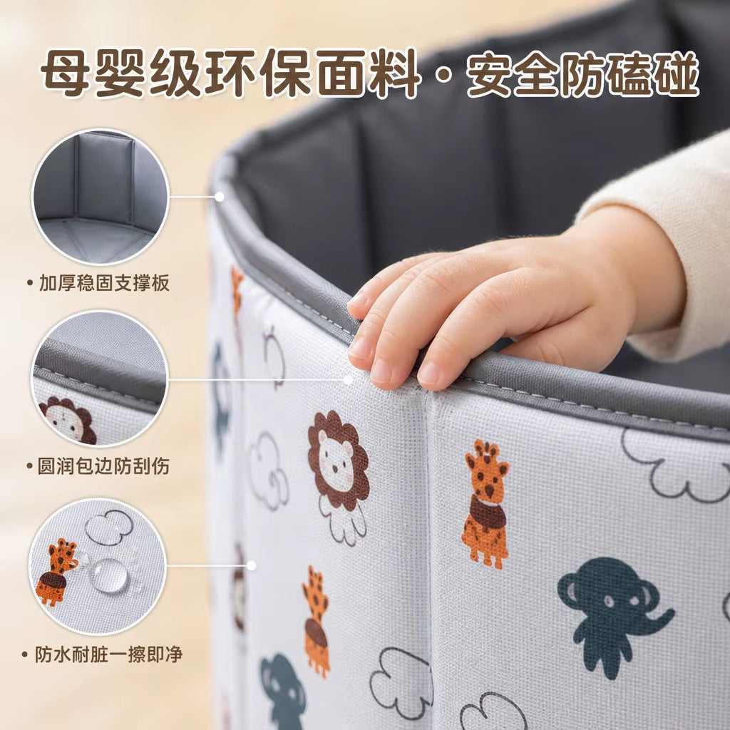 Original factory children's foldable ball pit, non-inflatable ball pit, indoor play fence, portable storage toy - image 3