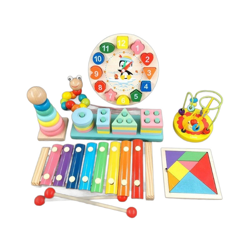 Early Education Educational Toys for Children, Wooden Baby Music Toys, Orff Musical Instruments, Wooden Instrument Set…