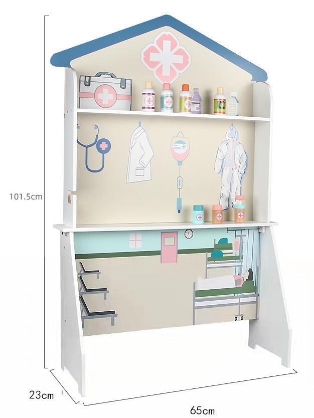 Danish Children's Pretend Play Kitchen Cooking Toy Set with Realistic Sound and Light, Refrigerator, and Wooden Stove…