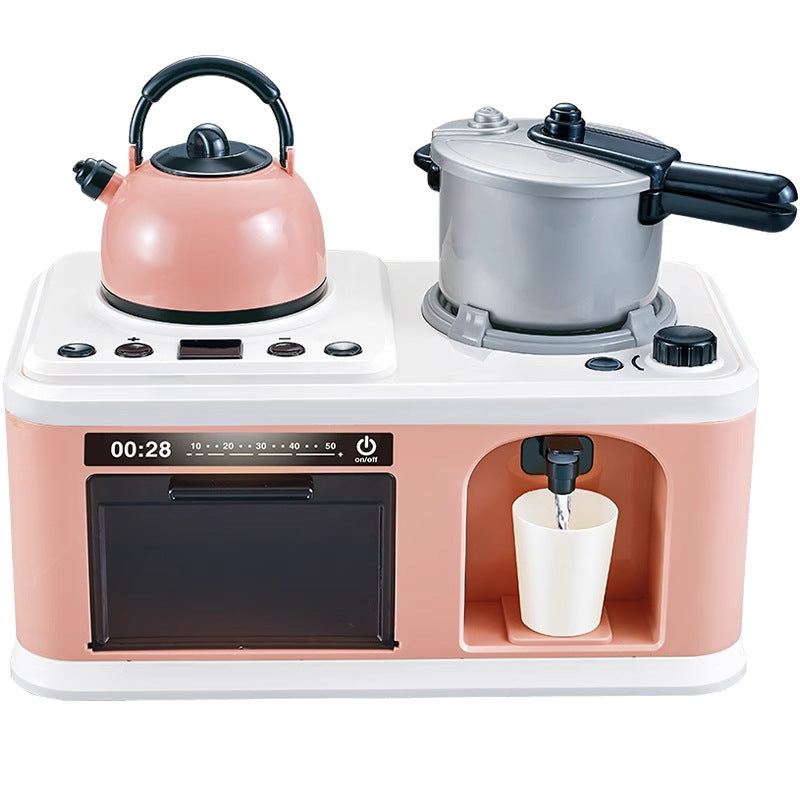 Children's Kitchen Cooking Toys Full Set of Simulated Fun Spray Multi-Functional Stove Baby Play House Cooking Gift - image 4