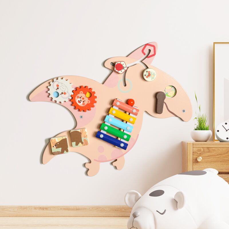 Early Childhood Education Enlightenment Animal Wall Game Decorative Pendant Wall Cardboard Parent-Child Interactive Wooden…