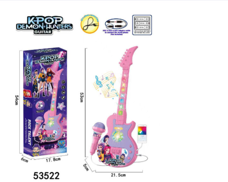 Amazon foreign trade children's microphone toys cool 5 lights boys and girls microphone play songs toys wholesale - 53522…