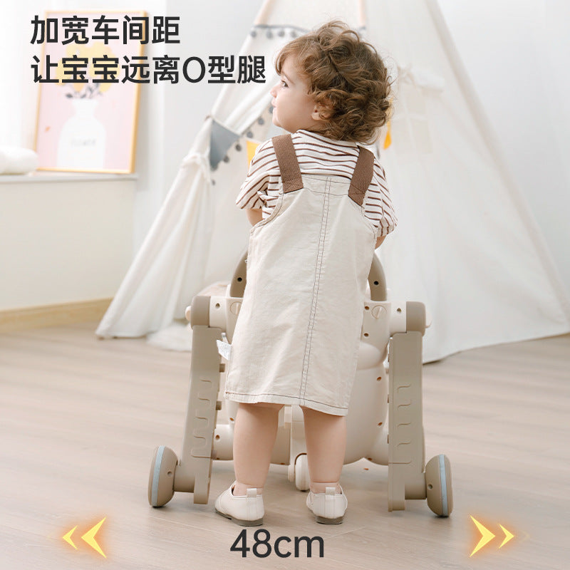 Baby Walker Anti-O-Leg Infant Multi-Functional Music Light Walking Stroller Child Toy Cartoon Walker - image 3