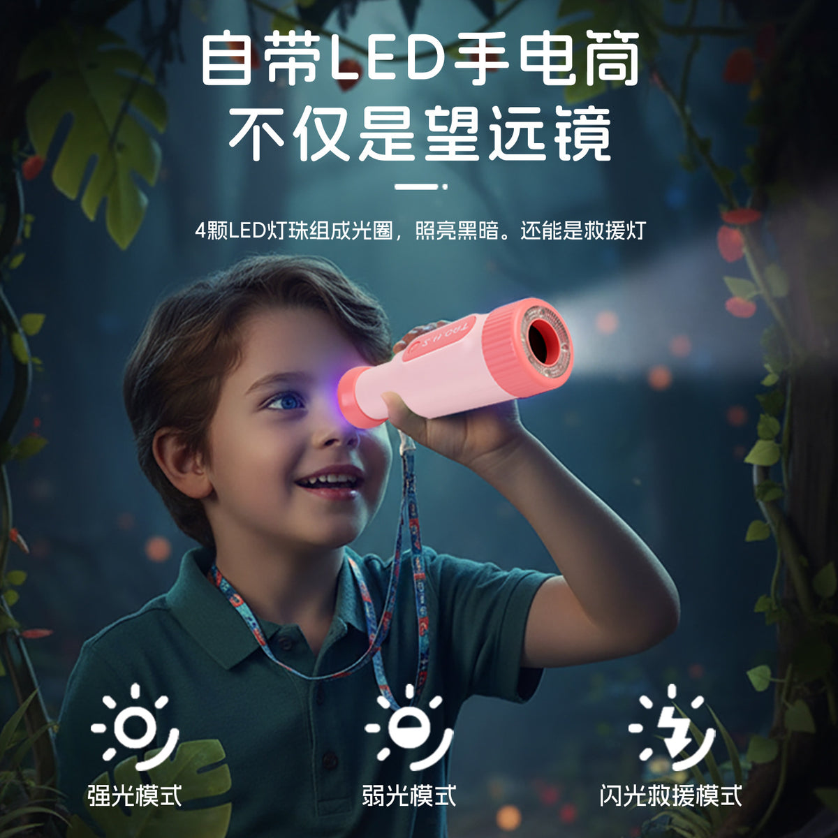 Smart Cat Telescope Baby Outdoor Travel Adventure Binoculars High Magnification Detachable Children's Educational Toy Gift