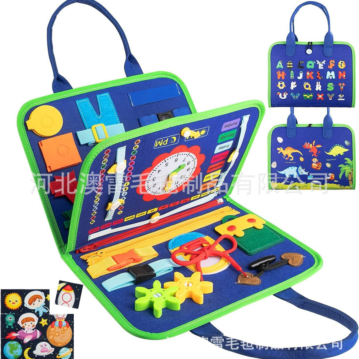 Cross-border Felt Learning Board Busy Board New Hot Selling Children Early Education Intelligence Development Felt Busy…