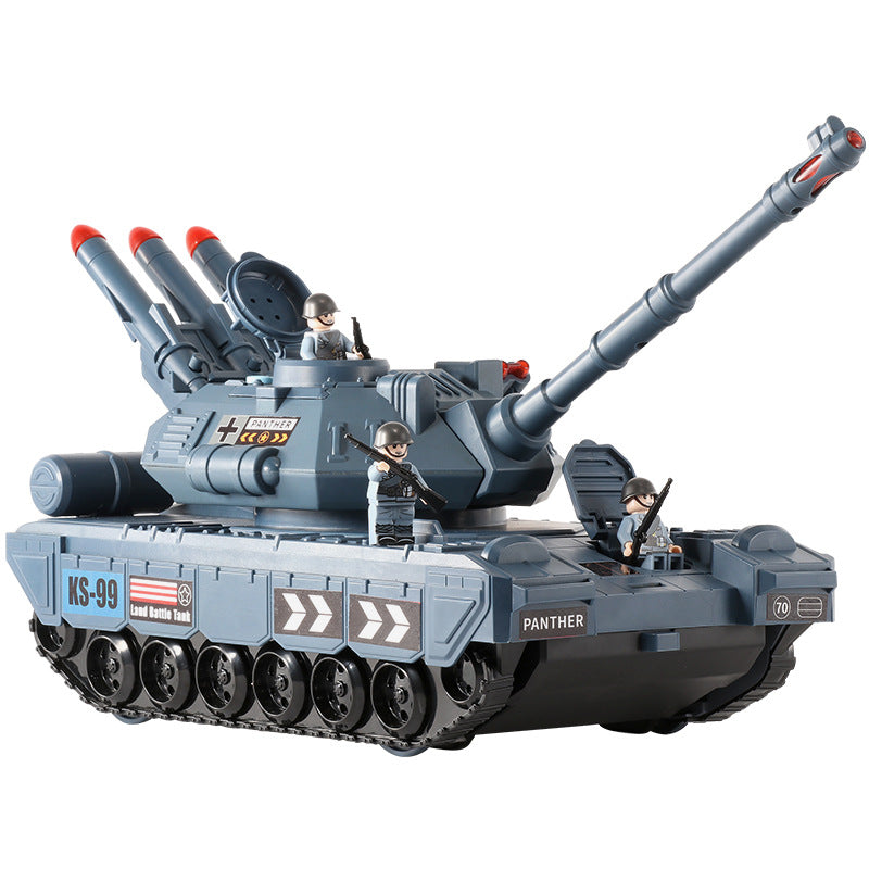 Cross-border new storage military tank model children Boy with sound and light story multi-function toy car hot sale…