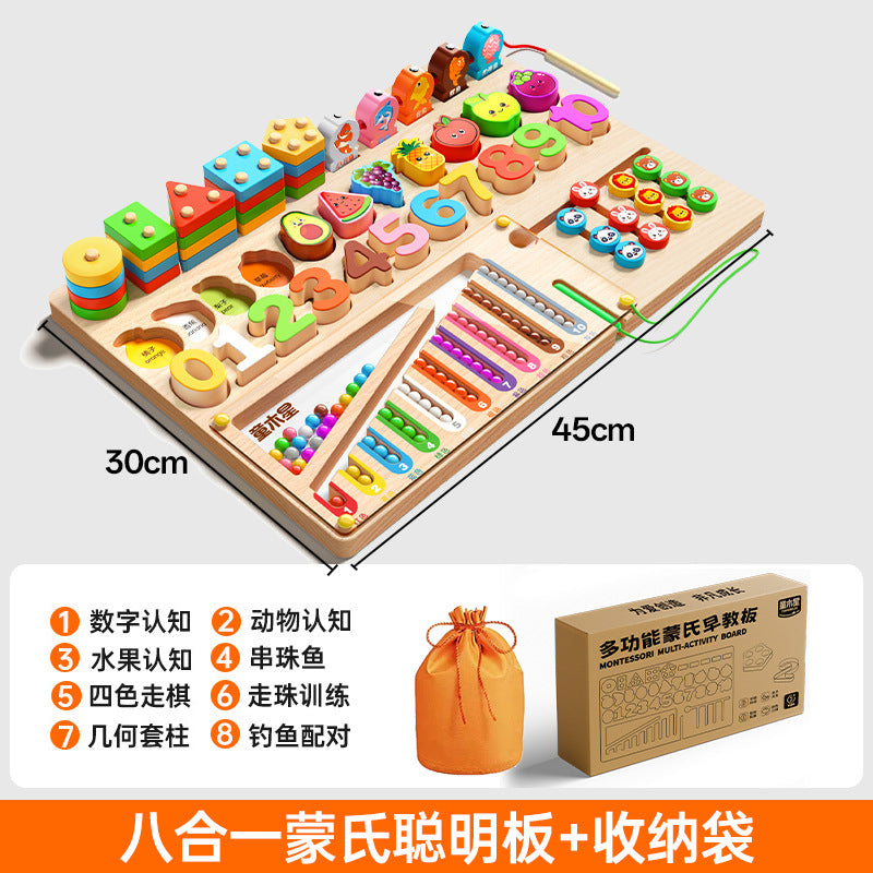Montessori Toys Educational Early Learning Aids Geometric Matching Puzzle for Infants and Children, Thinking Assembly…