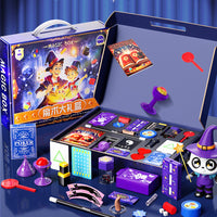 Children's Magic Prop Set Gift Box Small Toys Holiday Gift Performance Deluxe Birthday Gift for Girls