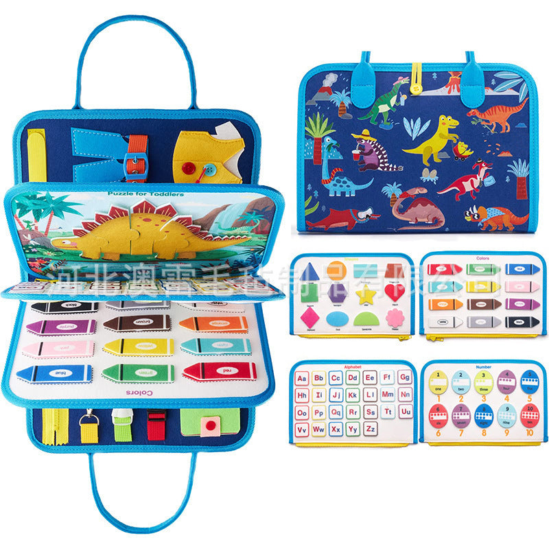 Cross-border Felt Learning Board Busy Board New Hot Selling Children Early Education Intelligence Development Felt Busy…