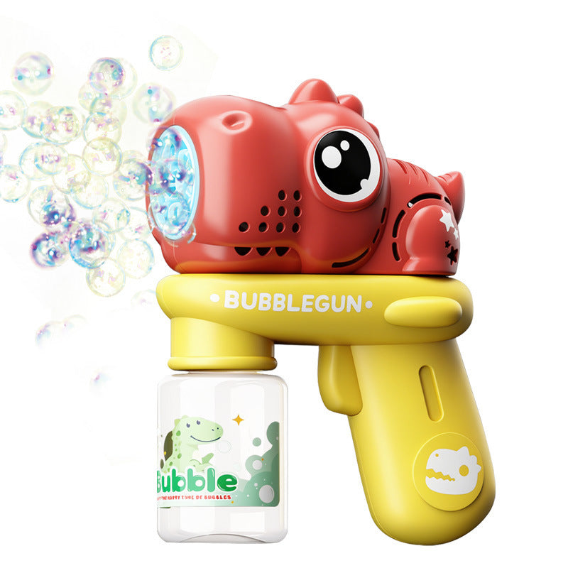 Upgraded Electric Cartoon Bubble Gun with One-Touch Bubble Release and Lights, Safe for Babies, Leak-Proof Outdoor Bubble…