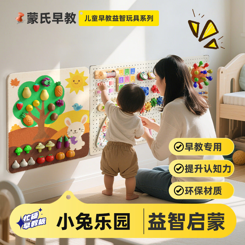 Fruit Cutting Fun Felt Board Busy Board Baby Montessori Early Education Educational Toy Board Fruit Picking Fun Learning…