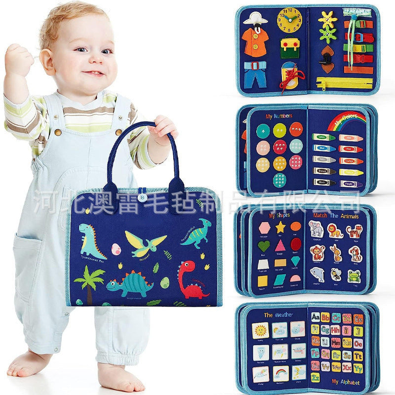 Cross-border Felt Learning Board Busy Board New Hot Selling Children Early Education Intelligence Development Felt Busy…