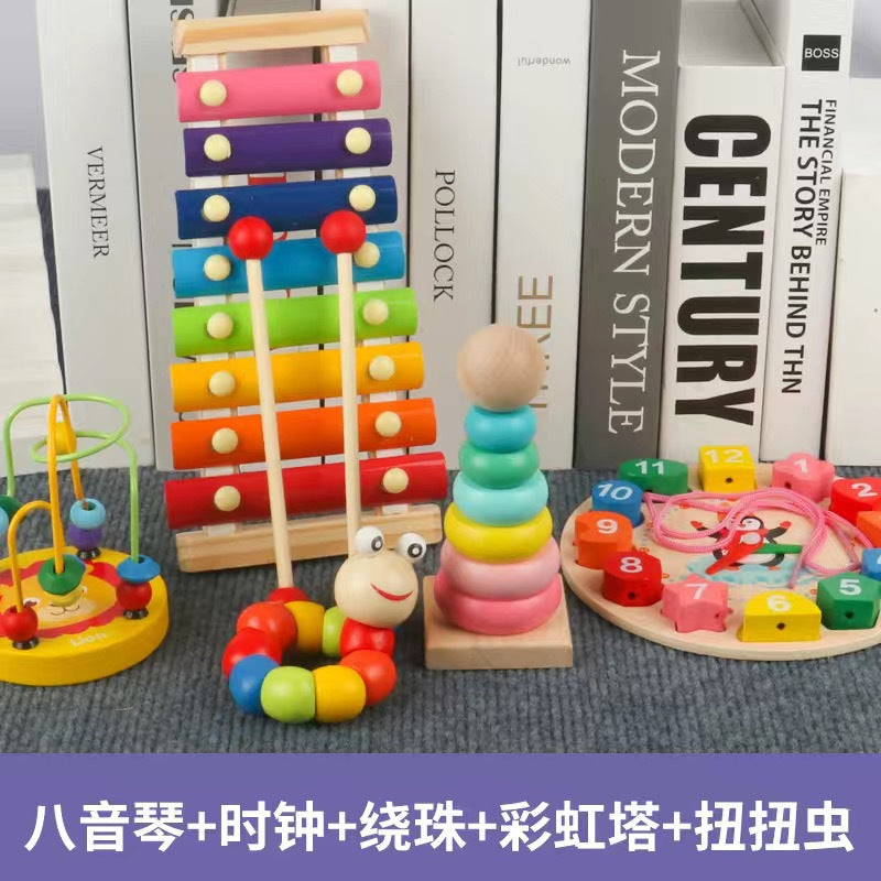 Early Education Educational Toys for Children, Wooden Baby Music Toys, Orff Musical Instruments, Wooden Instrument Set…