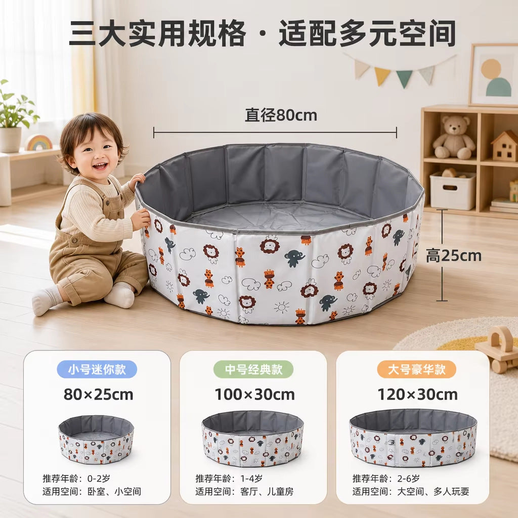 Original factory children's foldable ball pit, non-inflatable ball pit, indoor play fence, portable storage toy - image 4