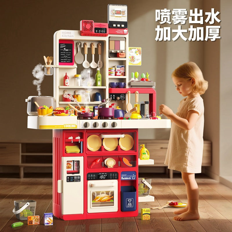 Baby Valley Children's Pretend Play Kitchen Toys, Large Simulation Cooking and Vegetable-Washing Set, Birthday Gift for…