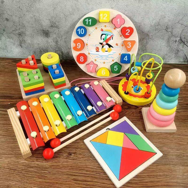 Early Education Educational Toys for Children, Wooden Baby Music Toys, Orff Musical Instruments, Wooden Instrument Set…