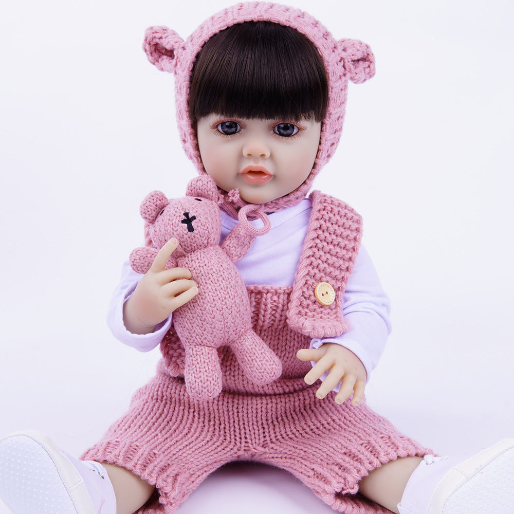 Cross-Border New Product 22inch Dudu Realistic Reborn Doll Pretend Play Girl Toy Gift Realistic Doll Toy - Dudu baby girl 3…