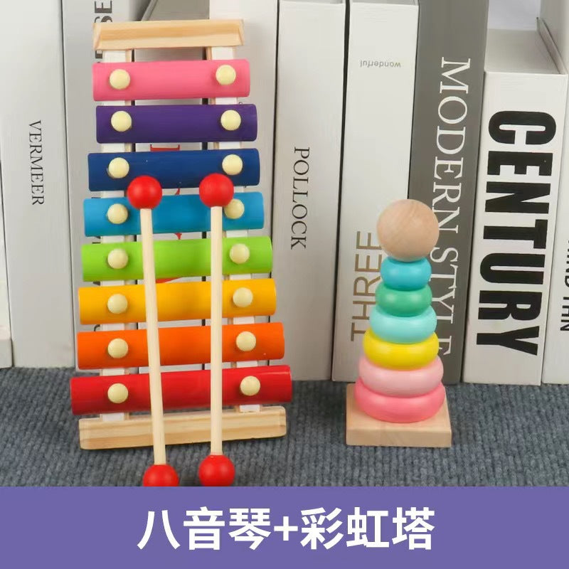 Early Education Educational Toys for Children, Wooden Baby Music Toys, Orff Musical Instruments, Wooden Instrument Set…