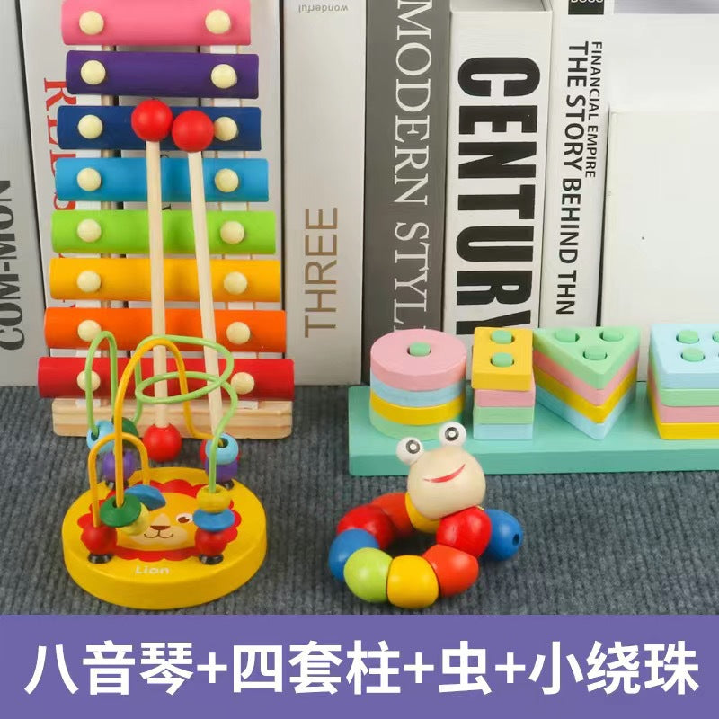 Early Education Educational Toys for Children, Wooden Baby Music Toys, Orff Musical Instruments, Wooden Instrument Set…
