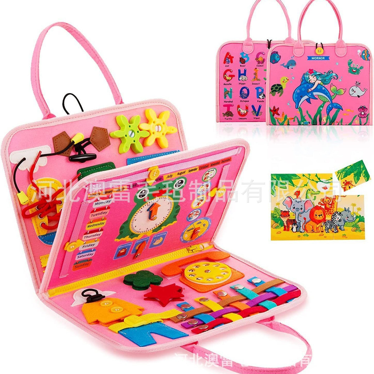 Cross-border Felt Learning Board Busy Board New Hot Selling Children Early Education Intelligence Development Felt Busy…