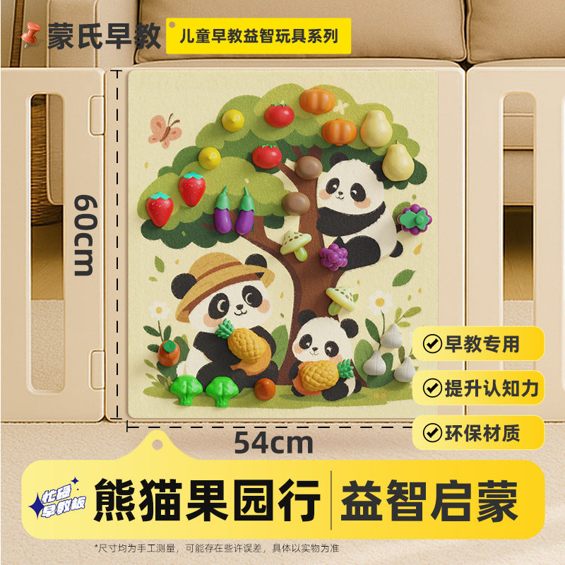 Fruit Cutting Fun Felt Board Busy Board Baby Montessori Early Education Educational Toy Board Fruit Picking Fun Learning…
