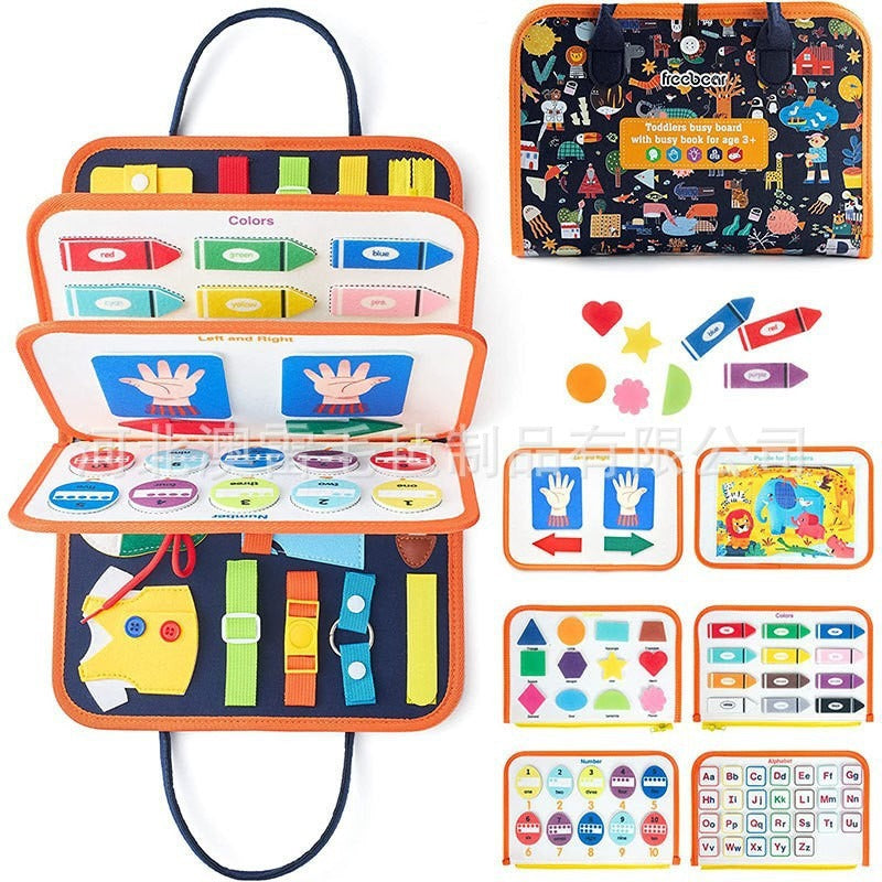 Cross-border Felt Learning Board Busy Board New Hot Selling Children Early Education Intelligence Development Felt Busy…
