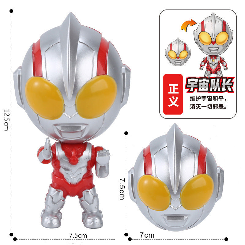 Authentic Ultra Superman Q Version Doll Transforming Robot Model Gashapon Gift Boys and Girls Toys Gifts Wholesale…