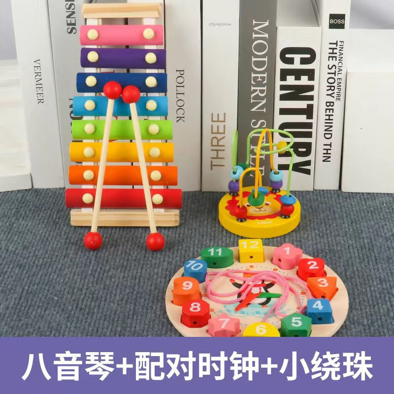 Early Education Educational Toys for Children, Wooden Baby Music Toys, Orff Musical Instruments, Wooden Instrument Set…