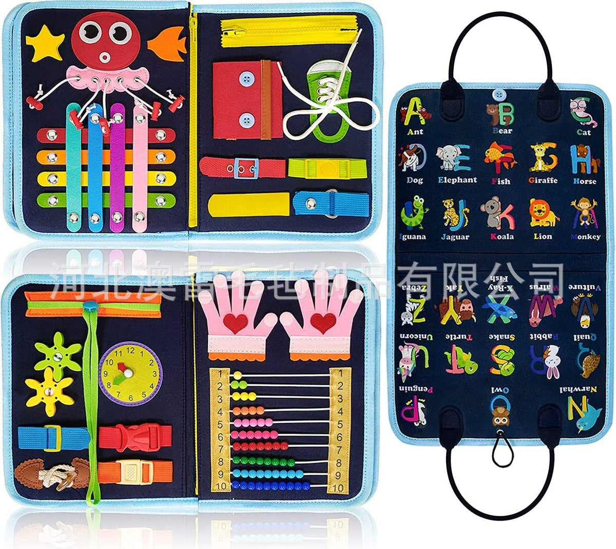 Cross-border Felt Learning Board Busy Board New Hot Selling Children Early Education Intelligence Development Felt Busy…
