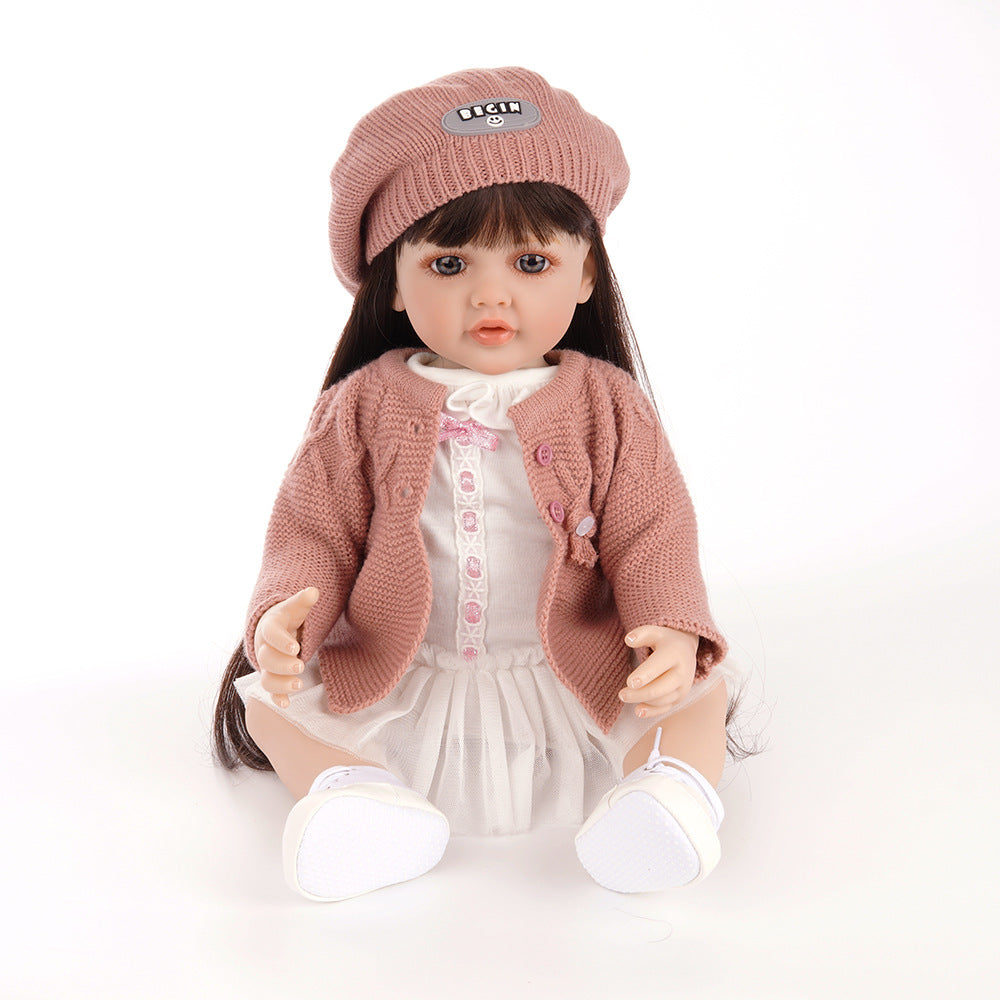 Cross-Border New Product 22inch Dudu Realistic Reborn Doll Pretend Play Girl Toy Gift Realistic Doll Toy - Dudu baby girl 4…