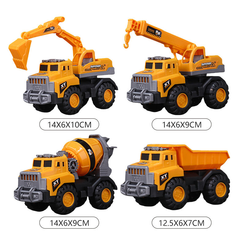 Children's large excavator engineering vehicle sliding bulldozer toy boy sand shovel beach cross-border 966-59 - image 5
