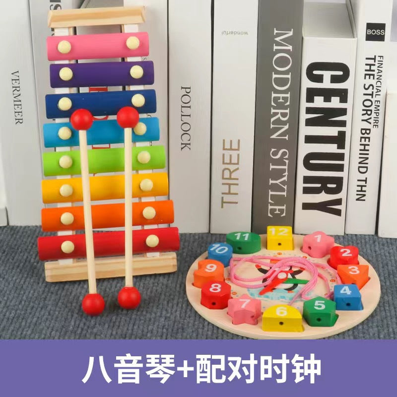 Early Education Educational Toys for Children, Wooden Baby Music Toys, Orff Musical Instruments, Wooden Instrument Set…