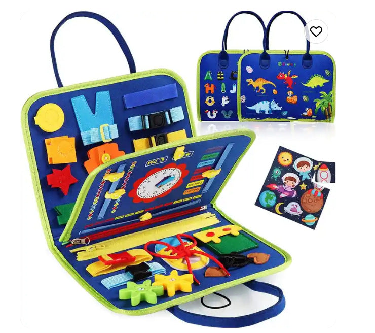 New Hot Cross-border Baby Early Education Schoolbag Felt Busy Board Educational Toys Children Felt Learning Board - Style…