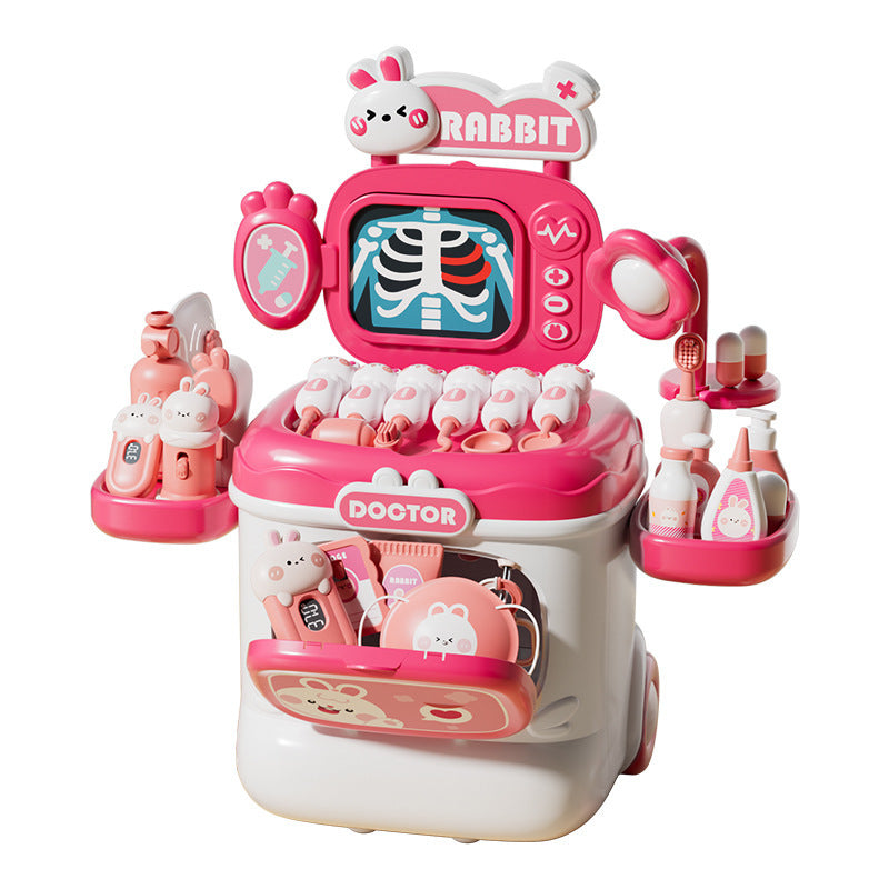 Little Rabbit Little Doctor Toy Set for Girls - Pretend Play with Stethoscope, Operating Table, Nurse Role Play, and…