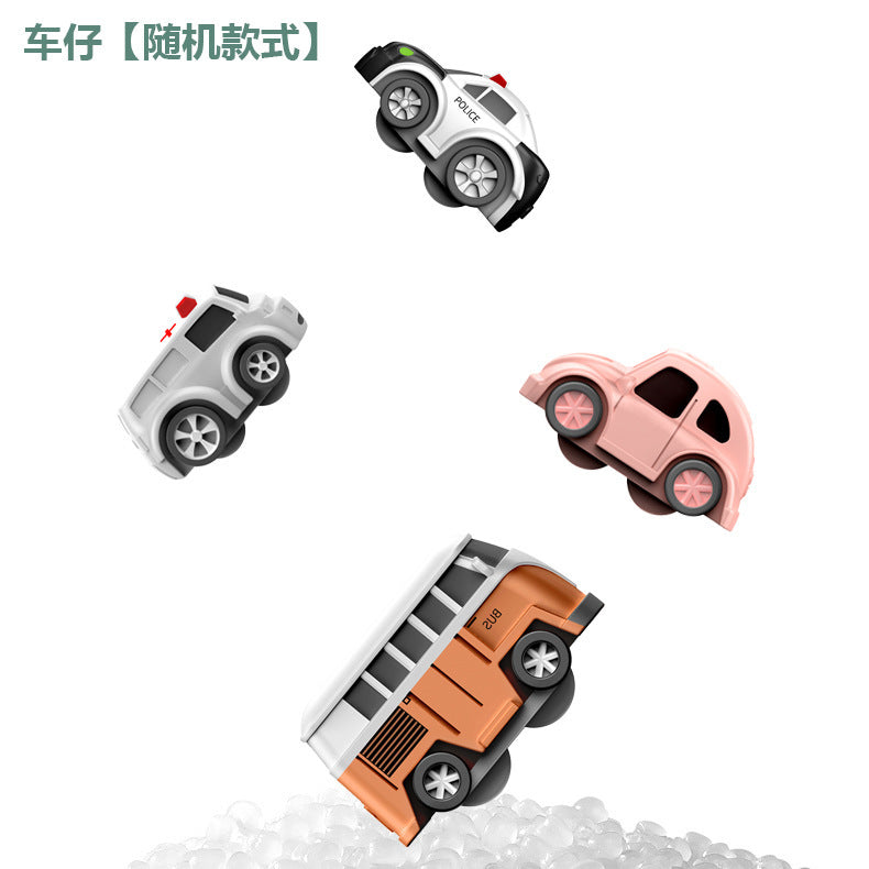 Tiktok Internet Popular Car Breaking through the Great Adventure Children's Inertia Rail Car Toy Car Educational…