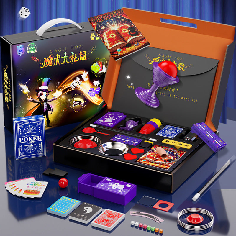Children's Magic Prop Set Gift Box Small Toys Holiday Gift Performance Deluxe Birthday Gift for Girls - image 2