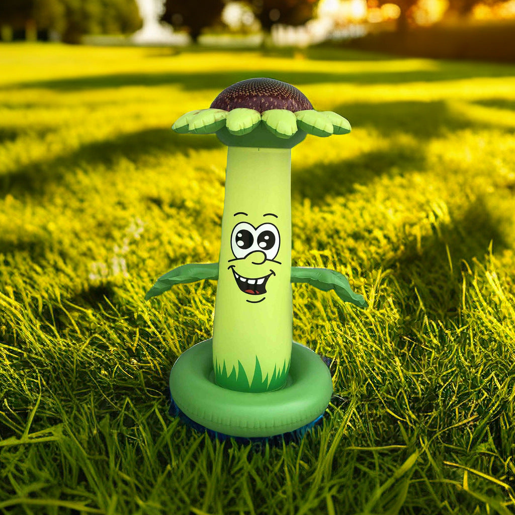 Factory Customized Pvc Inflatable Outdoor Lawn Sunflower Sunflower Spray Pad Kidsren's Water Sprinkler Toy - image 3