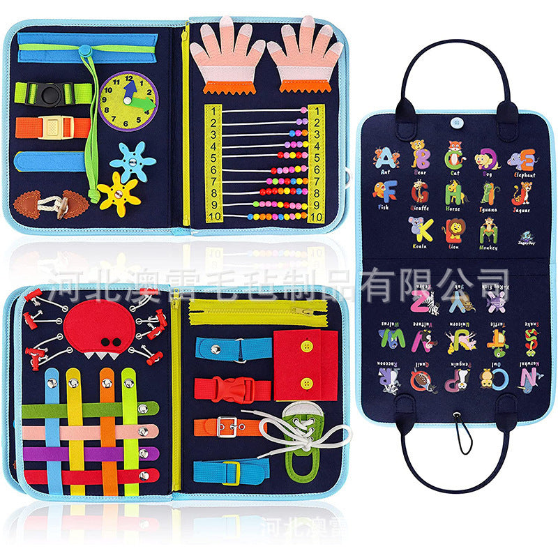 Cross-border Felt Learning Board Busy Board New Hot Selling Children Early Education Intelligence Development Felt Busy…