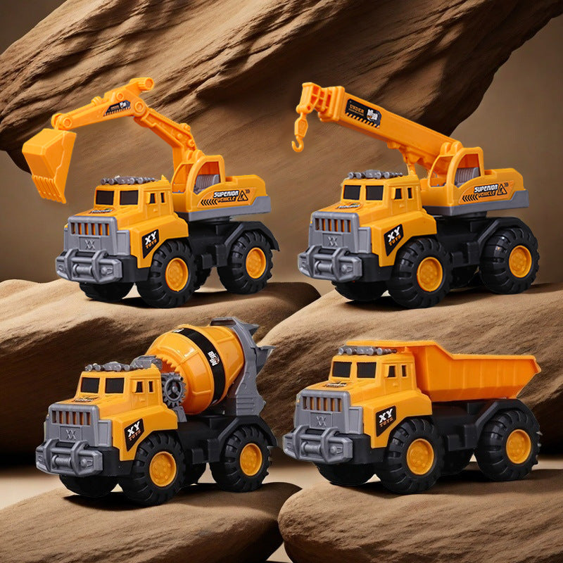Children's large excavator engineering vehicle sliding bulldozer toy boy sand shovel beach cross-border 966-59 - image 2