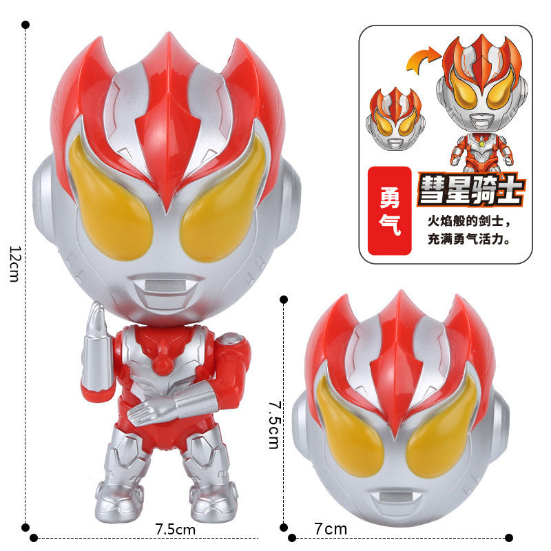 Authentic Ultra Superman Q Version Doll Transforming Robot Model Gashapon Gift Boys and Girls Toys Gifts Wholesale - Comet…