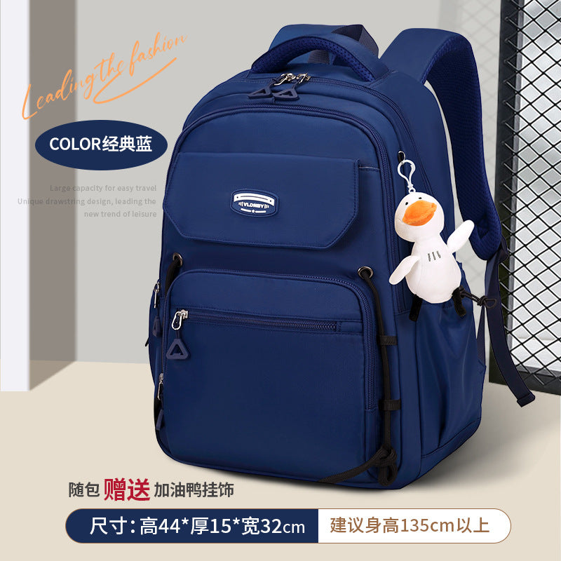 Middle School, High School, and College Students' Schoolbags Are Unisex, Casual, Ultra-Light, Large-Capacity, Sta…