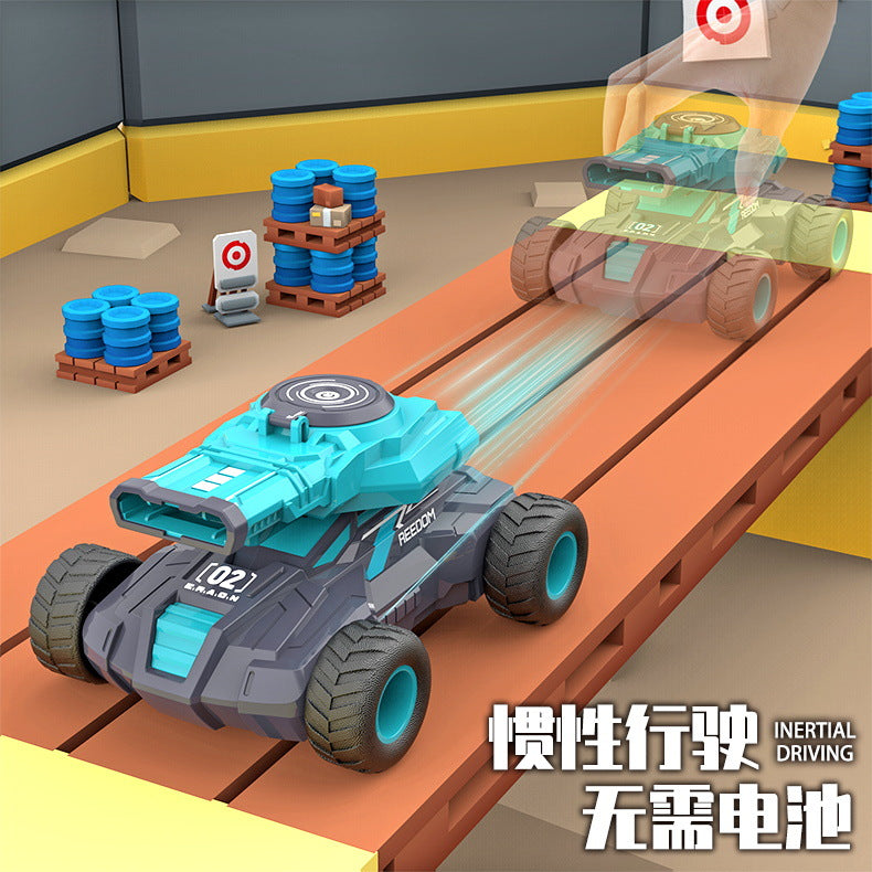 Cross-Border Children's Toy Car Six-Wheel Inertia Car Four-Wheel Drive Off-Road Vehicle Inertia Pull-Back Car Model Street…