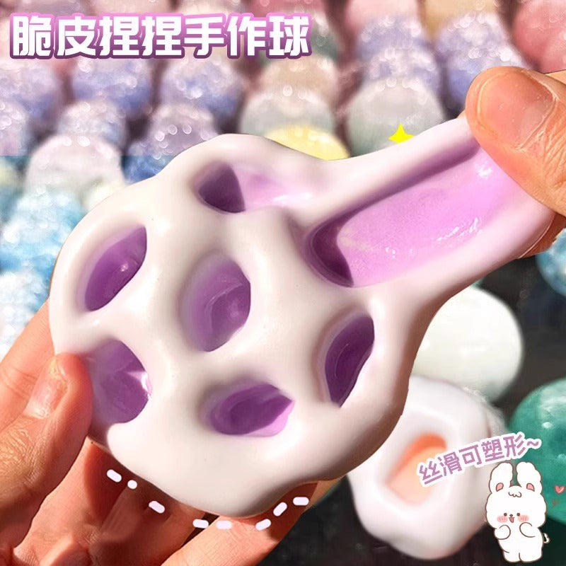 Ice skin glutinous rice paste kneading music hand-made ball needle tube manual diy shapeable slow rebound decompression toy…